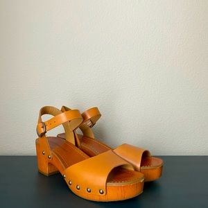 Leather clogs-Lucky Brand in Cognac